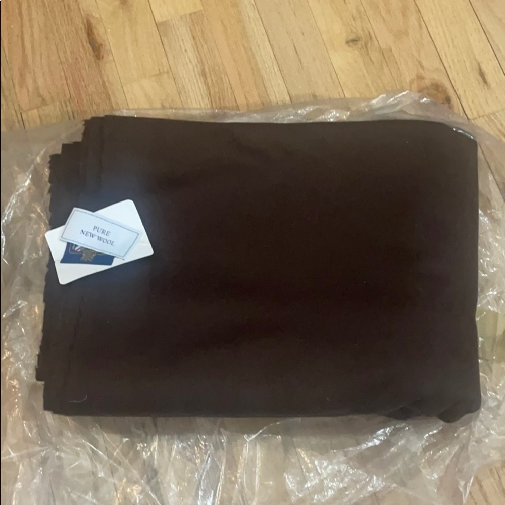 3.5 meters of brown 100% pure Scottish wool fabric